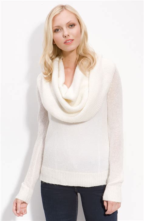 michael michael kors cowl neck sweater rouched|Sweaters .